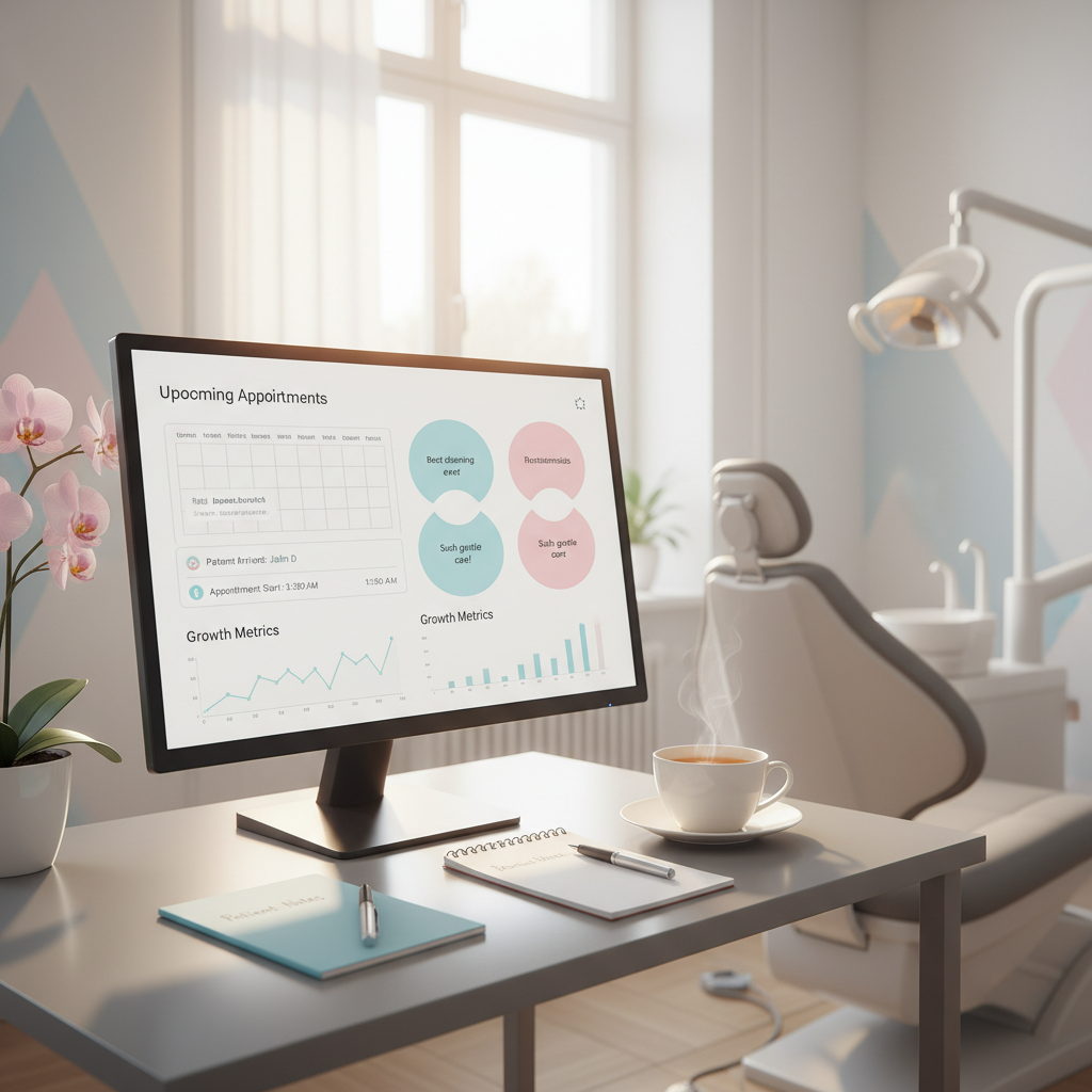 Workflow automatyzacji na monitorze monitor komputera pokazujący workflow automatyzacji z ikonami strzałek