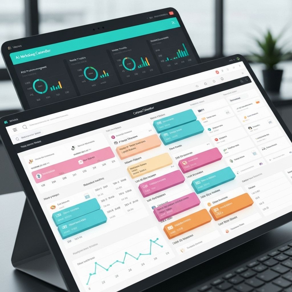 Integracja social media w automatyzacji monitor wyświetlający integrację z mediami społecznościowymi i ikonami
