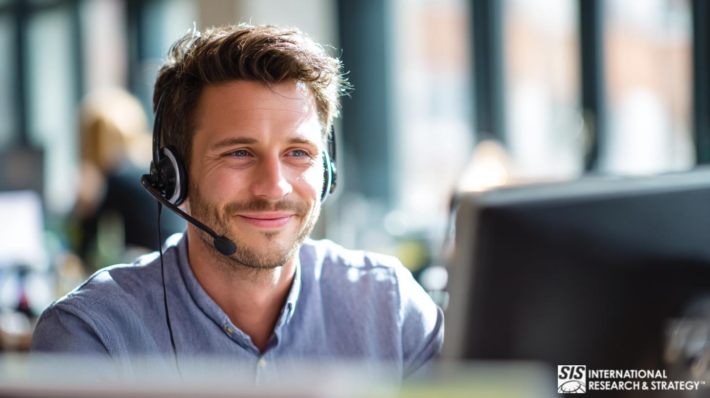 kobieta przeprowadzająca ankietę z przechodniami na zatłoczonej ulicy handlowej